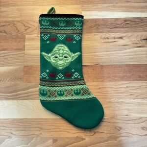Star Wars Green Holiday Stocking, Yoda